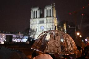 Notre-Dame Reopening Outside Atmosphere - Paris