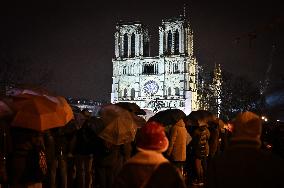 Notre-Dame Reopening Outside Atmosphere - Paris