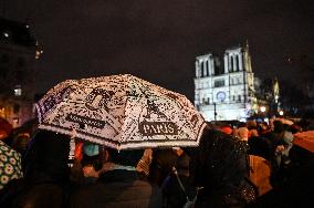 Notre-Dame Reopening Outside Atmosphere - Paris