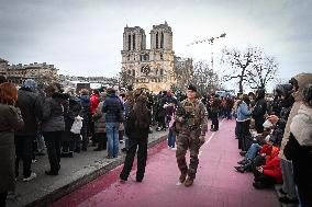 Notre-Dame Reopening Outside Atmosphere - Paris