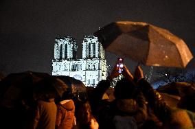 Notre-Dame Reopening Outside Atmosphere - Paris