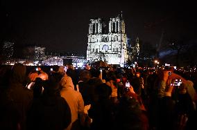 Notre-Dame Reopening Outside Atmosphere - Paris