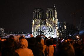 Notre-Dame Reopening Outside Atmosphere - Paris