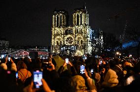 Notre-Dame Reopening Outside Atmosphere - Paris