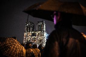 Notre-Dame Reopening Outside Atmosphere - Paris