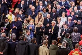 Official Reopening of Notre-Dame de Paris Inside