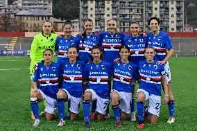 CALCIO - Serie A Femminile - Sampdoria Women vs ACF Fiorentina