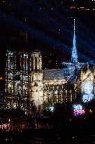 Notre-Dame Reopening Outside from the Montparnasse Tower - Paris