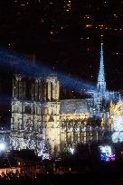 Notre-Dame Reopening Outside from the Montparnasse Tower - Paris