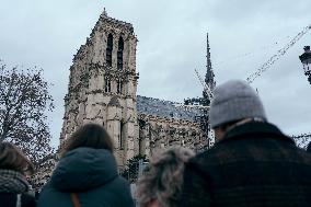 Notre-Dame Reopening Outside Atmosphere - Paris