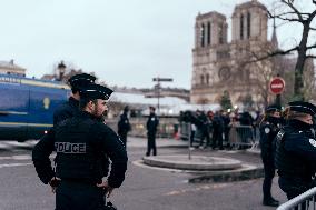 Notre-Dame Reopening Outside Atmosphere - Paris