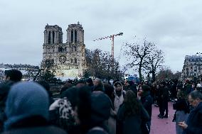 Notre-Dame Reopening Outside Atmosphere - Paris