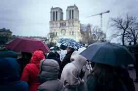 Notre-Dame Reopening Outside Atmosphere - Paris