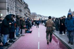 Notre-Dame Reopening Outside Atmosphere - Paris