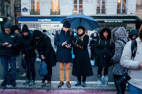 Notre-Dame Reopening Outside Atmosphere - Paris