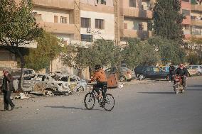 Rebels Led By HTS In Hama - Syria