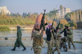 Rebels Led By HTS In Hama - Syria