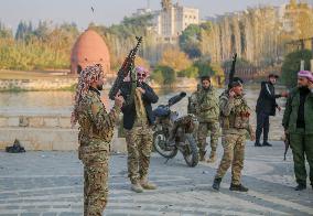 Rebels Led By HTS In Hama - Syria