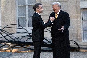 Trump, Macron, Zelensky Meeting - Paris