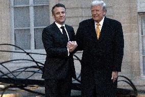 Trump, Macron, Zelensky Meeting - Paris