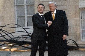 Trump, Macron, Zelensky Meeting - Paris