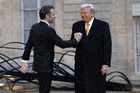 Trump, Macron, Zelensky Meeting - Paris