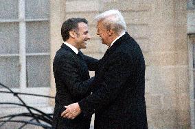 Trump, Macron, Zelensky Meeting - Paris