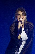 Alessandra Amoroso On Stage At The Kioene Arena In Padua