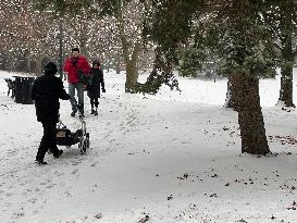 Daily Life During Winter In Toronto, Canada