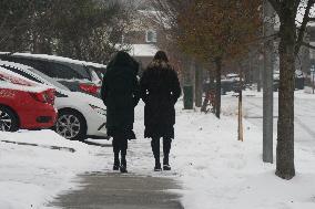 Daily Life During Winter In Toronto, Canada