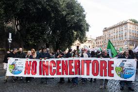 Demonstration Against The Policies Of The Mayor Of Rome Roberto Gualtieri