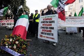 Demonstration Against The Policies Of The Mayor Of Rome Roberto Gualtieri