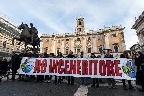 Demonstration Against The Policies Of The Mayor Of Rome Roberto Gualtieri