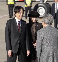 Japan crown prince, crown princess return from Turkey