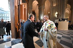 Start Of The First Mass For The Public Notre-Dame Cathedral - Paris