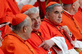 Pope Francis Presides Over Consistory For Creation Of New Cardinals