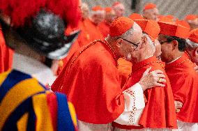 Pope Francis Presides Over Consistory For Creation Of New Cardinals