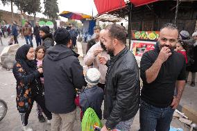 Celebrations Of Controlling Hama Continue In Al-Assi Square