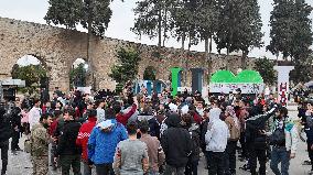 Celebrations Of Controlling Hama Continue In Al-Assi Square