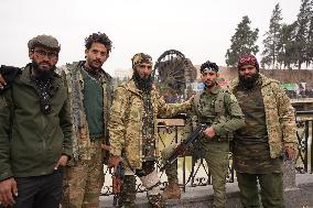 Celebrations Of Controlling Hama Continue In Al-Assi Square