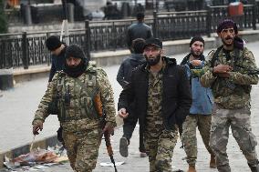 Celebrations Of Controlling Hama Continue In Al-Assi Square