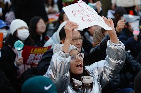 'Impeach Yoon Suk-yeol, Leader Of Treason, Immediately' Rally Demands Swift Action In South Korea