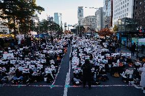 'Impeach Yoon Suk-yeol, Leader Of Treason, Immediately' Rally Demands Swift Action In South Korea