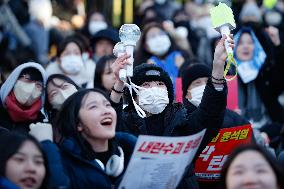 'Impeach Yoon Suk-yeol, Leader Of Treason, Immediately' Rally Demands Swift Action In South Korea