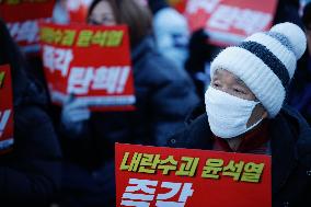 'Impeach Yoon Suk-yeol, Leader Of Treason, Immediately' Rally Demands Swift Action In South Korea