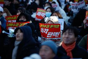 'Impeach Yoon Suk-yeol, Leader Of Treason, Immediately' Rally Demands Swift Action In South Korea