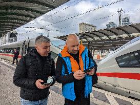 Passengers At Frankfurt Am Main Central Station