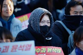 'Impeach Yoon Suk-yeol, Leader Of Treason, Immediately' Rally Demands Swift Action In South Korea