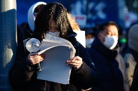 'Impeach Yoon Suk-yeol, Leader Of Treason, Immediately' Rally Demands Swift Action In South Korea