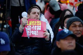 'Impeach Yoon Suk-yeol, Leader Of Treason, Immediately' Rally Demands Swift Action In South Korea